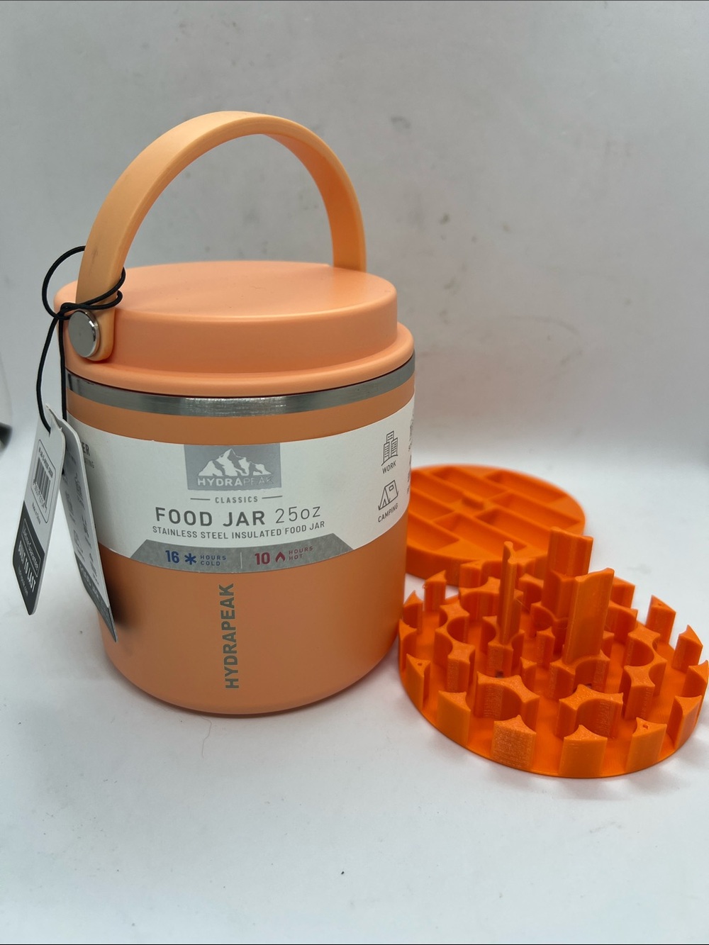 Hydrapeak Food Jar Insulated Stainless Steel Plus Peptide Storage Container NWT